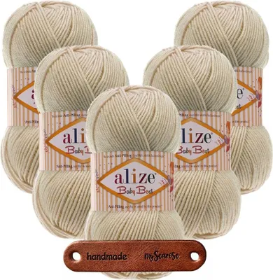 Produktbild von 5 x ALIZE Baby Best 599 Ivory mit Label