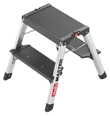 Productafbeelding van Hailo aluminium instapladder Master D70, 2 traptreden