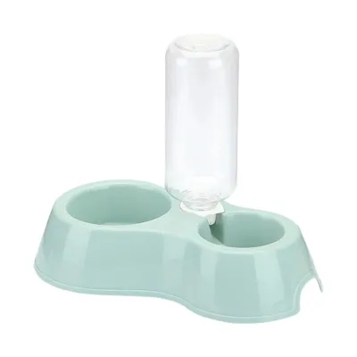 Immagine prodotto di Verk 19410 Ciotola per cani e gatti con distributore d'acqua verde-blu