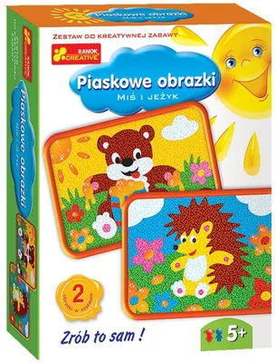 Produktbild von Sandbilder - Teddybär und Igel