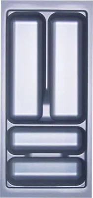Produktbild von ORGA-BOX I Besteckeinsatz grau 217 x 474 mm für 30 cm Schrankbreite