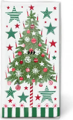 Produktbild von (alt01309)() Taschentücher - Geschmückter Baum