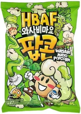 Produktbild von Popcorn - Wasabi-geschmack - 80g - Koreanische Snacks - Mayonnaise