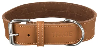 Produktbild von TRIXIE Rustic Fettleder-Halsband Heartbeat - 47–55 cm/40 mm