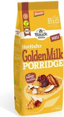 Produktbild von Bauck Mühle Hot Hafer Golden Milk Porridge demeter 400g