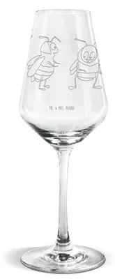 Produktbild von Mr. & Mrs. Panda Weinglas Bienen Paar - Transparent - Geschenk, Weißwein Glas, Valentinstag, Für, wein, Freundin, Hochzeitstag, Weißweinkelch, Schildkröten, Liebesbeweis