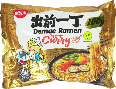 Produktbild von NISSIN Demae Ramen Japanese Curry Flavour vegetarian 100g