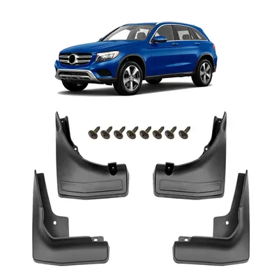 Produktbild von Schmutzfänger 4er-Set mit Befestigungssatz passend für MERCEDES GLC X253 2015-2022
