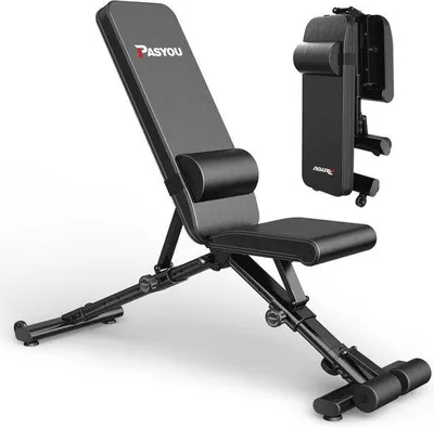 Produktbild von Famanu Fitnessbank Verstellbar - 400 kg Belastbarkeit - Schwarz