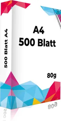 Produktbild von SPS Kopierpapier (500 Blatt, 80 g/m², DIN A4 Papier,weiß Druckerpapier) 1 Pack