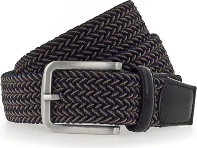 Produktbild von Vanzetti Gürtel A Day at the Seaside 35mm Stretch-Strapbelt W115 Brown / Blue braun mehrfarbig
