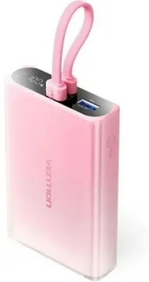Immagine prodotto di Vention 10000 mAh USB-C + Lightning + USB-A 22,5 W con display LED, rosa