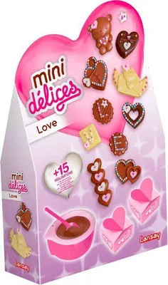 Immagine prodotto di Mini Delights - LANSAY - Love - Heart-Shaped Chocolate Making Kit - Ages 6+