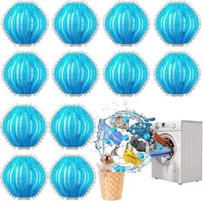 Produktbild von Pluisballen 12 Stück - Wiederverwendbare Haarentferner für Waschmaschine