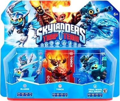 Produktbild von Skylanders Trap Team - Triple Pack - Blades, Tidal Wave Gill Grunt, Torch
