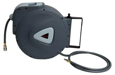 Produktbild von Automatischer Druckluftschlauch Aufroller 30m, 1/4" Anschluss, Schlauchtrommel Wandschlauchhalter 180° schwenkbar