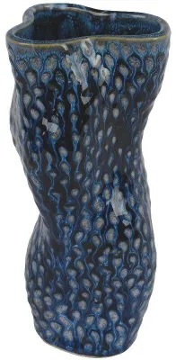 Produktbild von Vase aus Porzellan, blau, 26 cm Höhe
