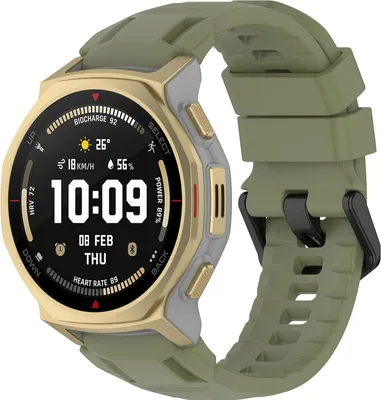 Produktbild von Strap-it Silikonarmband passend für Amazfit T-Rex 3 Pro – Orange