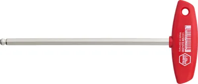 Produktbild von WIHA Wiha Stiftschlüssel mit Quergriff Sechskant-Kugelkopf glanzvernickelt (04096) 10 x 200 mm