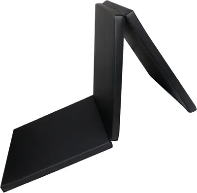 Image de Tapis de gymnastique aérobic pliable à trois plis 7 pieds x 2 pieds x 2 pouces Tapis de tumbling en cuirPolyuréthanepour étirer le yoga Cheerleading Martial Arts