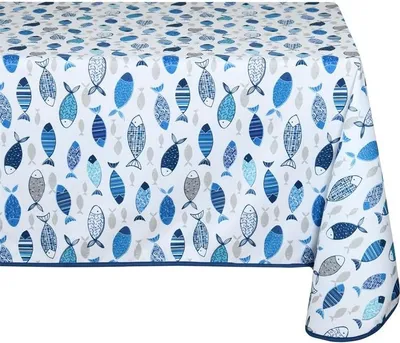Produktbild von STOF Gartentischdecke FLETAN Fische 140x240 cm