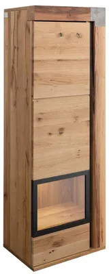 Produktbild von MASSIVMOEBEL24.DE Vitrine Wildeiche / Zerreiche 47x35x142 natur geölt NEW AMSTERDAM #12