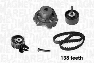 Produktbild von MAGNETI MARELLI 341403980001 Zahnriemensatz + Wasserpumpe für OPEL ZAFIRA B (A05) Vectra C Caravan (Z02) Vectra C Limousine (Z02) Signum CC (Z03)