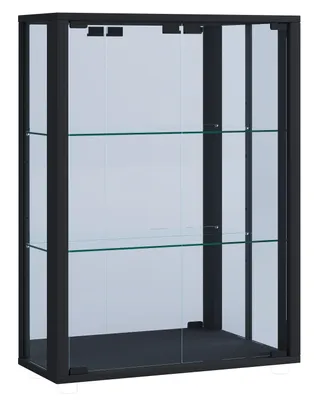 Immagine prodotto di Espositore in vetro appeso | Vetro espositore con vetro di sicurezza ESG | Dimensioni ca.  H. 80 x W. 60 x D. 25 cm | Vetro espositore appeso | Moderno e salvaspazio | Espositore in vetro - Udina Specchio