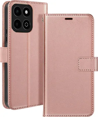 Produktbild von Mayaxess, Honor 200 Smart Wallet Case Standfunktion mit Handschlaufe, Champagnerrosa