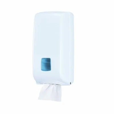 Produktbild von 1x Spender INTRO für gefaltete Tissue Faltwischtücher Putztücher Wischtücher weiß