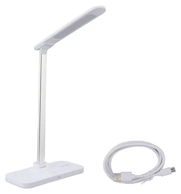 Obrázek produktu pro 4v1 stolní lampa s bezdrátovým nabíjením, 15 W, rychlé plynulé stmívání, vysoký jas, stolní lampa s nabíječkou