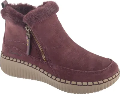 Obrázek produktu pro Skechers Wilshire Blvd - Fresh Zip 168108-WINE, dámská zimní obuv, tmavě červená