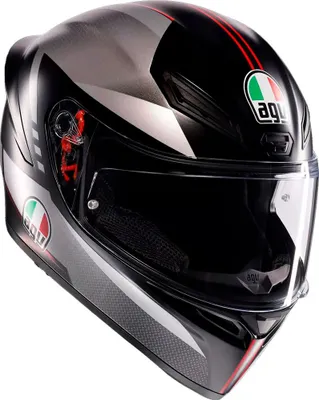 Produktbild von AGV K1 S Lap Integralhelm Matt-Schwarz / Grau / Rot L