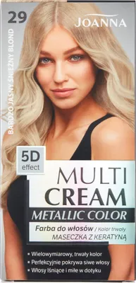 Produktbild von Joanna Multi-Creme Haarfarbe - Sehr Helles Schneeballblond 29 (150 ml)