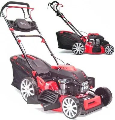 Obrázek produktu pro 55789 Benzínová sekačka na trávu 510 mm s pohonem kol Mulčovač s bočním výhozem Mulčování 51 cm