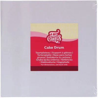 Produktbild von FunCakes Tortenplatte, quadratisch, 33 cm, weiß (Tortenunterlage)