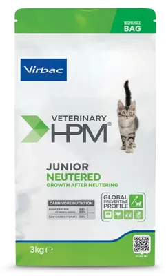 Produktbild von Virbac Junior tered Cat 3kg Trockenfutter Veterinärmedizinisch Für Kätzchen nach der Kastration