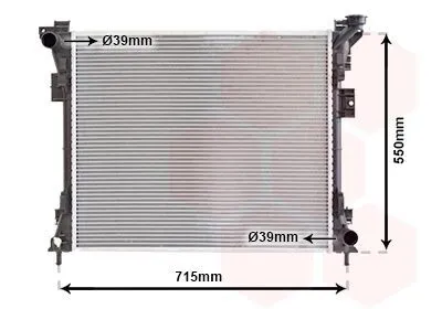 Produktbild von VAN WEZEL 07002104 Kühler Wasserkühler Motorkühler für CHRYSLER GRAND VOYAGER V (RT)