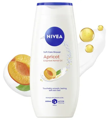 Obrázok produktu pre NIVEA Aprikóza – vyživujúci sprchový gél s vitamínmi C a E, 500 ml