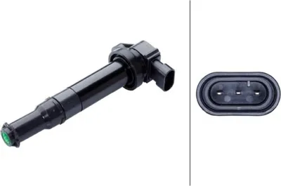 Produktbild von HELLA 5DA 358 168-141 Zündspule 14V für HYUNDAI SANTA FÉ II (CM) für KIA MAGENTIS (MG)