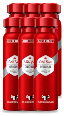 Obrázok produktu pre 6 kusov deodorantu Old Spice Original, 150 ml – výhodná balenka