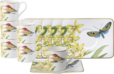 Produktbild von Villeroy & Boch Amazonia Espressotasse mit Untertasse 60 ml 6er Set