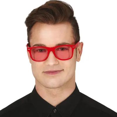 Brille, verschiedene Farben, transparente Gläser, Unisex