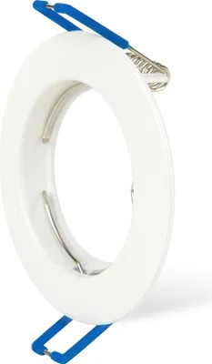 Produktbild von 20x Ultra Flach Einbaurahmen Rund Weiß Einbaustrahler Ø76mm Deckeneinbaustrahler Einbauleuchte inkl. 20x 5W GU10 LED Leuchtmittel Kaltweiß Deckenstrahler
