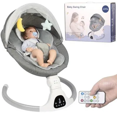 Productafbeelding van Elektrische babyschommel met Bluetooth, timingfunctie en muziek