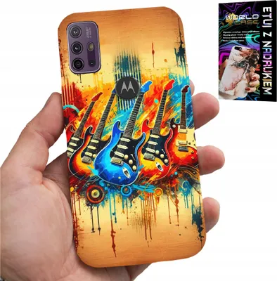 Obrázok produktu pre Puzdro pre telefón Motorola Moto G10 Power – motív: elektrická gitara, rock and roll, metal