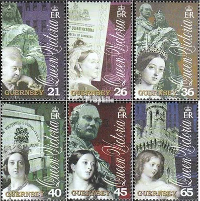 Produktbild von Briefmarken GB - Guernsey 2001 Mi 874-879 (kompl.Ausg.) gestempelt Victoria