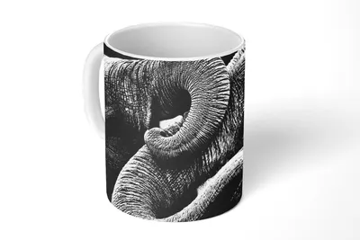 Produktbild von KitchenYeah® Tasse Kaffeetasse Kaffeebecher 350 ml Elefant - Tier - Rüssel Teetasse - Fototasse - Becher - Keramikbecher - Teebecher - Kaffeetasse - Bürotasse