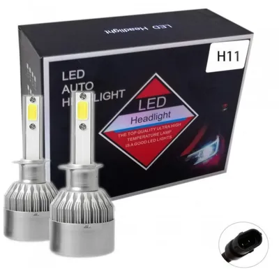 Zdjęcie produktu dla Zestaw 2 żarówek LED do reflektorów halogenowych H11 / H8 / H9, 12 V, 36 W