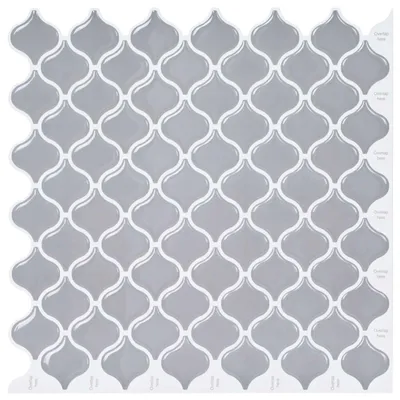 Produktbild von vidaXL Lanturn Fliese 20 pcs Grau 27 x 27 cm Polyurethan und PET
